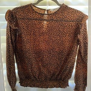 Girls leopard top